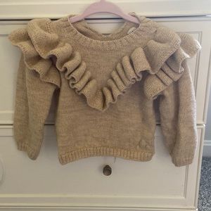 Oeuf 100% alpaca camel color sweater size 24 month